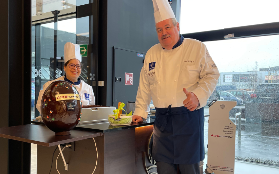 Meester-chocolatiers van Leonidas maakten live paaseitjes in A12 Shopping